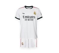 Real Madrid - Conjunto Primera Equipación Temporada 26/27, Blanco, Niños 4 Años - Réplica con Licencia Oficial