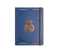 Real Madrid Cuaderno A5 Con Puntos Tapa Dura Azul | Regalo Graduación