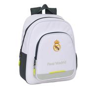 Safta Mochila infantil REAL MADRID Equipación 25/26 — Cómoda y resistente 28x10x34 mm