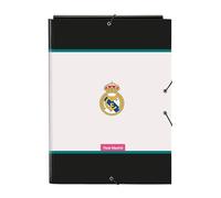 REAL MADRID EQUIPACIÓN 26/27 - Carpeta Folio con 3 Solapas, Ideal para Niños de Diferentes Edades, Cómoda y Versátil, Calidad y Resistencia, 26x36.5 cm