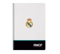 REAL MADRID EQUIPACIÓN 26/27 - Cuaderno, Libreta Folio 80 hojas Tapas Duras 1Diseño, Ideal para Niños de Diferentes Edades, Cómodo y Versátil, Calidad y Resistencia, 21.5x1x31 cm