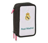 REAL MADRID EQUIPACIÓN 26/27 - Estuche Escolar con 37 Útiles Incluidos, Estuche Infantil, Estuche Niño, Ideal para Niños de 5 a 14 Años, Cómodo y Versátil, Calidad y Resistencia, 12.5x5.5x19.5 cm