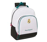 REAL MADRID EQUIPACIÓN 26/27 - Mochila Escolar Adaptable a Carro, Mochila, Ideal para Niños de Diferentes Edades, Cómoda y Versátil, Calidad y Resistencia, 32x15x42 cm