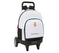 REAL MADRID EQUIPACIÓN 26/27 - Mochila Grande con Ruedas, Compact Evolución, Extraíble, Ideal para Niños de Diferentes Edades, Cómoda y Versátil, Calidad y Resistencia, 33x22x45 cm