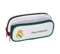 REAL MADRID EQUIPACIÓN 26/27 - Portatodo con Bolsillo, Estuche Infantil, Estuche Niño, Ideal para Niños en Edad Escolar, Cómodo y Versátil, Calidad y Resistencia, 21x6x10.5 cm