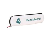 REAL MADRID EQUIPACIÓN 26/27 - Portatodo Estrecho Silicona, Estuche Infantil, Estuche Niño, Ideal para Niños en Edad Escolar, Cómodo y Versátil, Calidad y Resistencia, 20x2x5.5 cm