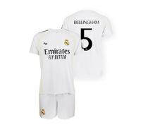 Real Madrid Equipación de Local 25/26 para niños - Talla 116 a 164 - Temporada 2025/2026 - Equipación de Local Kids - Producto Oficial para Fans