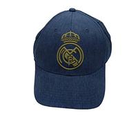 Real Madrid FC Rm3go20, Gorra Azul/oro Acero Con Rejilla Adulto, Ajustable Vaquero 2019 2020 Unisex, Talla Única