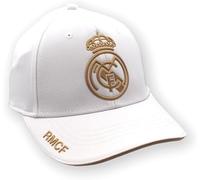 Real Madrid Gorras Oficiales con Licencia Colores | Ajustables Unisex Adulto (FR/ES, Letras, Talla única, Blanco)