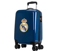 Real Madrid Maleta Cabine Real - Colección Oficial de 19 Pulgadas, azul, 48 x 33 x 21 cm, Deporte