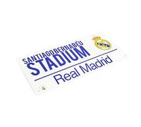 Real Madrid Metal Street Sign White Stadium Santiagobernabeu Football Fan Hanging