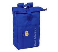 REAL MADRID - Mochila con Solapa para Portátil de 15.6", Ideal para Diferentes Edades, Cómoda y Versátil, Calidad y Resistencia, 28x13x42 cm
