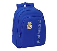 REAL MADRID - Mochila Escolar Infantil, Ideal para Niños de Diferentes Edades, Cómoda y Versátil, Calidad y Resistencia, 27x10x33 cm