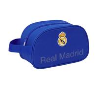 Real Madrid - Neceser Escolar Infantil Mediano con Asa, Neceser Infantil, Adaptable a Carro, Fácil Limpieza, Cómodo y Versátil, Calidad y Resistencia, 26x12x15 cm