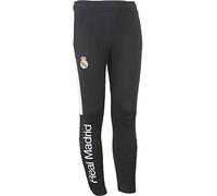 Real Madrid - Pantalón de Entrenamiento para niño, colección Oficial, Liga espagnole, Niñas, Color Negro, tamaño 12 años