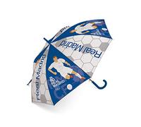 ARDITEX RM12979 Paraguas de poliéster del Real Madrid CF, 8 paneles, diámetro 86cm, apertura automática