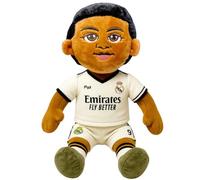 Real Madrid Peluche Oficial con diseño de Mbappé y Uniforme 2024/25, Ideal para Fans y coleccionistas.