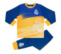 Real Madrid Pijama de Manga Larga, 7-8 Años: 128cm, Azul