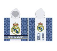 Real Madrid Poncho para niño tejido Toalla de Playa de 60x120 cm