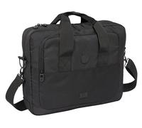 REAL MADRID PREMIUM - Maletín para Portátil o Tablet hasta 15.6", Mochila, Ideal para Diferentes Edades, Cómodo y Versátil, Calidad y Resistencia, 40x9x33 cm, Color Negro