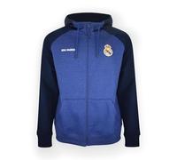 Real Madrid Sudadera Hoodie Zip RM Nº32- Azul- Adulto Talla S