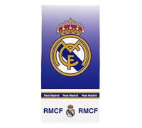 Real Madrid Toalla Playa Oficial 70x140 cm - 100% Microfibra, Secado Rápido, Ligera y Compacta - Toalla Piscina, Viaje y Deporte - Diseño Original Club Fútbol (REB80064)