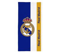 Real Madrid Toalla Playa Oficial 70x140 cm - 100% Microfibra, Secado Rápido, Ligera y Compacta - Toalla Piscina, Viaje y Deporte - Diseño Original Club Fútbol (REB80059)