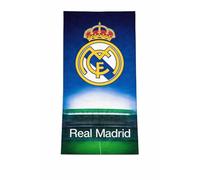 Real Madrid Toalla Playa Oficial 70x140 cm - 100% Microfibra, Secado Rápido, Ligera y Compacta - Toalla Piscina, Viaje y Deporte - Diseño Original Club Fútbol (Estadio)
