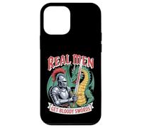 Real Men Get Bloody Swords Caballero Dragón Hombre Carcasa para iPhone 12 Mini