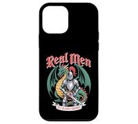 Real Men Get Bloody Swords Caballero Dragón Hombre Carcasa para iPhone 12 Mini