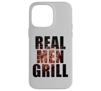 Real Men Grill - Dad & Son Boys Matching BBQ Steak Graphic Carcasa para iPhone 14 Pro MAX