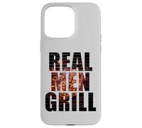Real Men Grill - Dad & Son Boys Matching BBQ Steak Graphic Carcasa para iPhone 15 Pro MAX