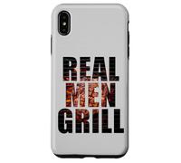 Real Men Grill - Dad & Son Boys Matching BBQ Steak Graphic Carcasa para iPhone XS MAX