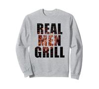 Real Men Grill - Dad & Son Boys Matching BBQ Steak Graphic Sudadera