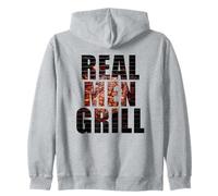 Real Men Grill - Dad & Son Boys Matching BBQ Steak Graphic Sudadera con Capucha