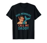Real Mermaids Call Me Daddy Pesca Caza Humor Novedad Camiseta