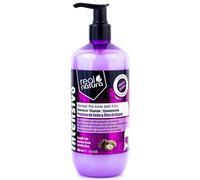 Real Natura - Champú Sin Sal Pro-Lisos Anti Frizz - Suavidad y Control del Frizz - Enriquecido con Argán - Ideal para Cabellos Lisos y Ondulados - Limpieza Suave - 500 ml