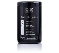 Real Natura - Máscara Sin Sal Puro Keratina - Reparación Profunda - Hidratación Intensa - Fortalecimiento Capilar - Fragancia Duradera - 1 kg