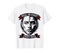 Real or Fake Truth Seeker Graphic tee Pregunta Realidad Camiseta