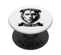 Real or Fake Truth Seeker Graphic tee Pregunta Realidad PopSockets PopGrip Adhesivo
