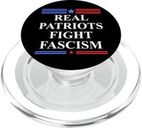 Real Patriots Fight Fascism Resist No Kings Defend Democracy PopSockets PopGrip para MagSafe