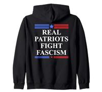 Real Patriots Fight Fascism Resist No Kings Defend Democracy Sudadera con Capucha