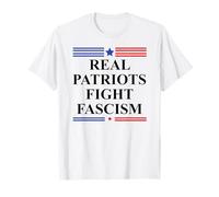 Real Patriots Fight Fascism Resist No Kings US Pro Democracy Camiseta
