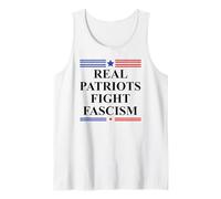 Real Patriots Fight Fascism Resist No Kings US Pro Democracy Camiseta sin Mangas