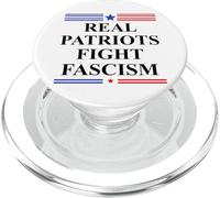 Real Patriots Fight Fascism Resist No Kings US Pro Democracy PopSockets PopGrip para MagSafe