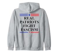 Real Patriots Fight Fascism Resist No Kings US Pro Democracy Sudadera con Capucha