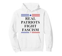 Real Patriots Fight Fascism Resist No Kings US Pro Democracy Sudadera con Capucha