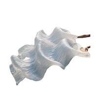 Real Silk Fabric Fans,1 Pair Handmade Women Belly Dancing, 180 * 90cm Long Perfect for Dance(Color 04,230x90cm Real Silk)