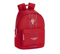 Real Sporting de Gijón Mochila Juvenilpara Portátil, Naranja 14,1", 310x160x410mm