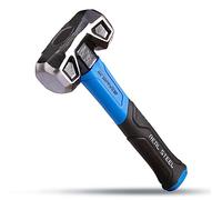 REAL STEEL Martillo de trineo para golpear 2 libras con agarre de goma forjado, perforación de grafito 0507